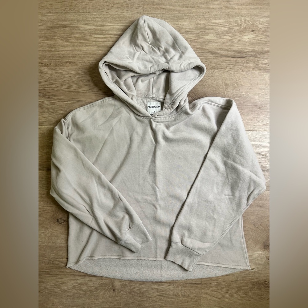Abercrombie & Fitch Soft A&F Cropped Sweatshirt Hoodie Medium